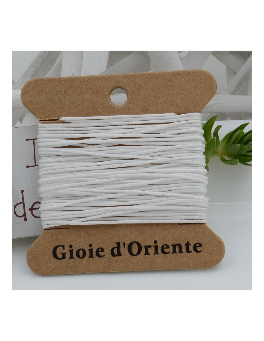 Cordino col BIANCO per Braccialetti e Collane Personalizzate Gioie d'Oriente