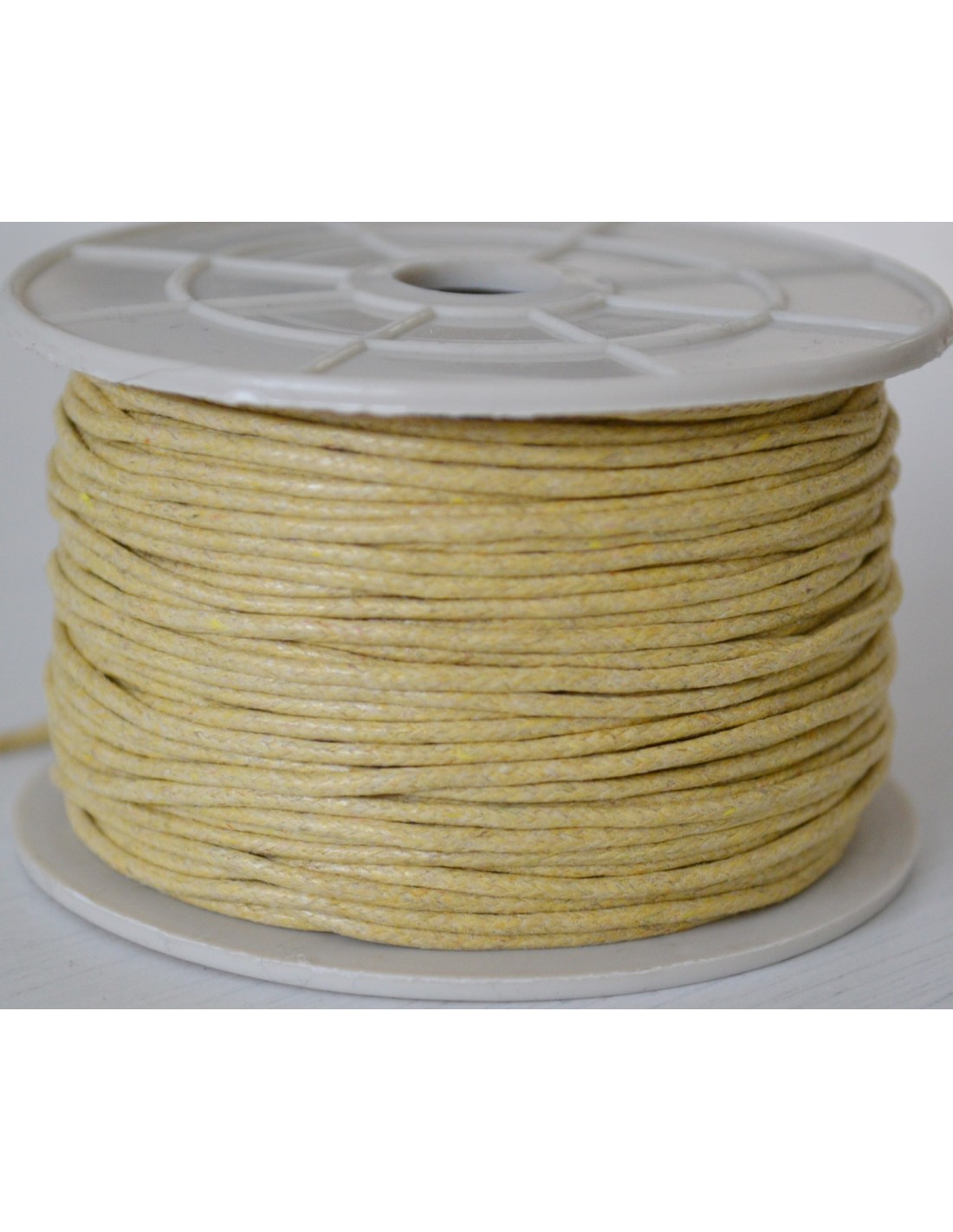 Cordoncino Cotone Cerato colore Beige 1.5mm 50mt