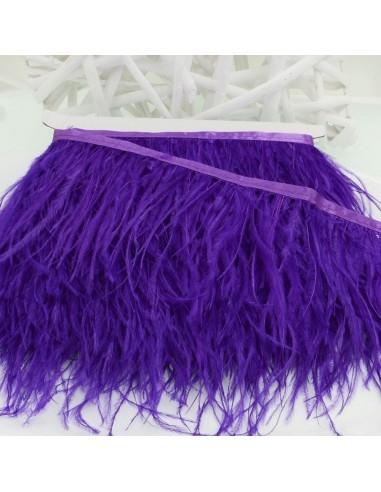 Frange a Piume di struzzo colore Viola altezza 16cm