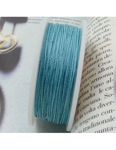 Filo Poliestere c.p-Lon è ideale per il Crochet colore tiffany scuro 0.50mm  50mt