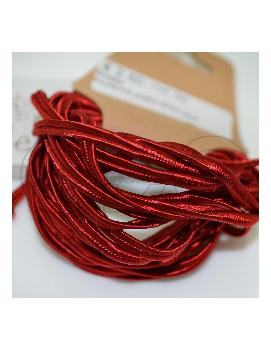 Filo Tricotin Lurex colore rosso 4mm GDO