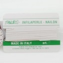 Filo nylon infilaperle di colore bianco con ago di diverse misure|GDO